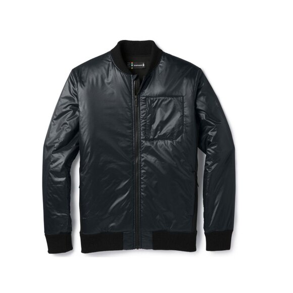 Smartwool Men's Smartloft 120 Bomber Jacket in Black Size XL - Picture 1 of 9